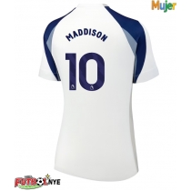 Camiseta Tottenham Hotspur James Maddison #10 Primera Equipación para mujer 2025-26 manga corta